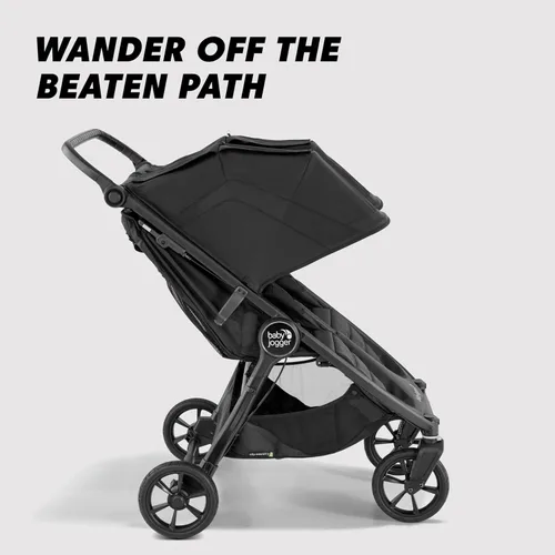Miniatura 2 de Baby Jogger Carriola doble City Mini GT2 para todo terreno, Color Negro Azabache