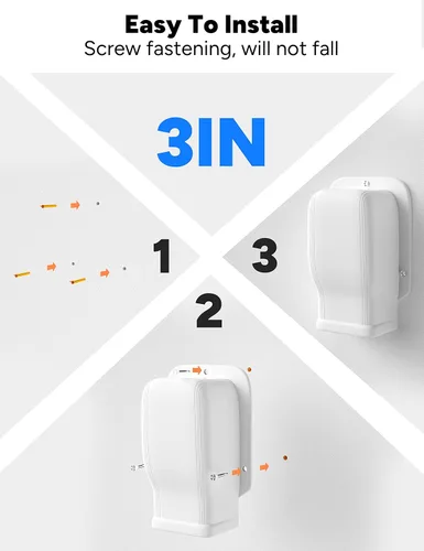 Miniatura 9 de Juego de cubierta de pared de entrada de 3 pulgadas para aires acondicionados sin conductos y bombas de calor, PP decorativo mejorado, resistente