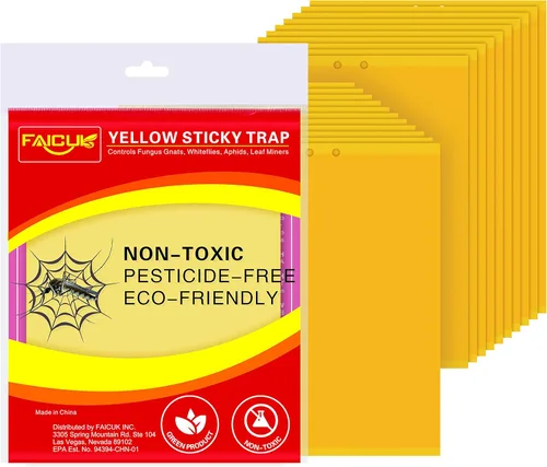 Miniatura 11 de Trapro trampas adhesivas amarillas para insectos voladores, para mosquitos de los hongos, áfidos, moscas blancas, minadores, arañuelas y otros