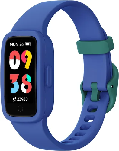 BIGGERFIVE Vigor 3 - Reloj de seguimiento de actividad física para niños, pantalla AMOLED, no necesita aplicación, no necesita teléfono, resistente