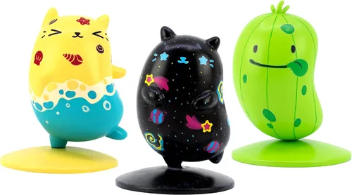 Miniatura 7 de Cats vs Pickles Paquete de 3 mini figuras Mini figuras para niños Figuras de animales pequeños Juguetes de plástico para niños y adultos