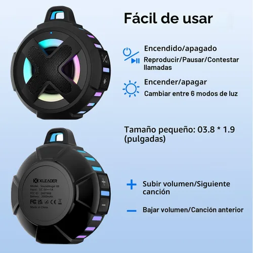 Miniatura 4 de Altavoz Pro Bike actualizado, con soporte para manillar profesional, Bluetooth V5.4, IPX7 impermeable, funda de silicona, navegación por