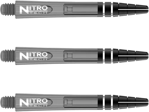 Miniatura 3 de RED DRAGON Nitrotech Dart Shafts - Transparent Polymer Stems with Flight Locking System for Secure Flight Retention - Available in Short