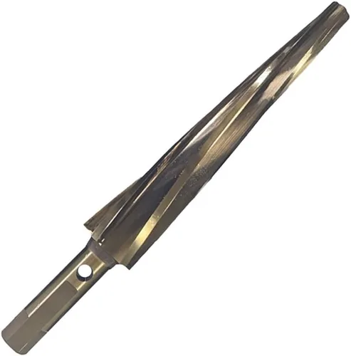 GAMMONS USA Speedy Escariador de rótula de 1-1/2 pulgadas por pie (7° Nom.) 3/8" a 1", acero de alta velocidad, vástago multiusos