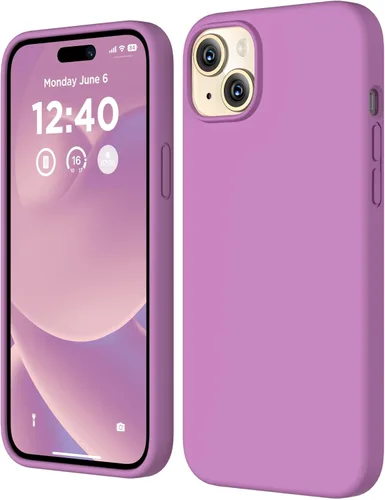Miniatura 18 de Funda de silicona para iPhone 15 Plus, cubierta protectora de cuerpo completo, forro de microfibra suave antiarañazos, funda delgada ultrafina