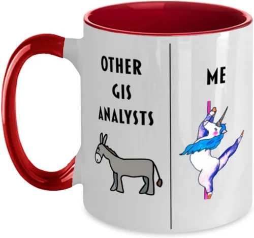 Divertida taza de café de analista GIS, regalo para analista de SIG, regalo de broma para analista de SIG, regalo único para analista de SIG, regalo