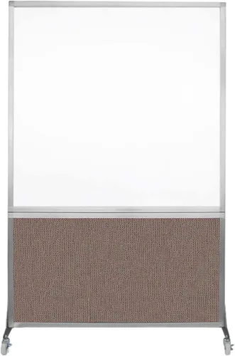 Miniatura 17 de DivideWrite - Pizarra blanca móvil Pizarra de borrado en seco de doble cara Partición portátil de cubículo de oficina Pantalla para aulas