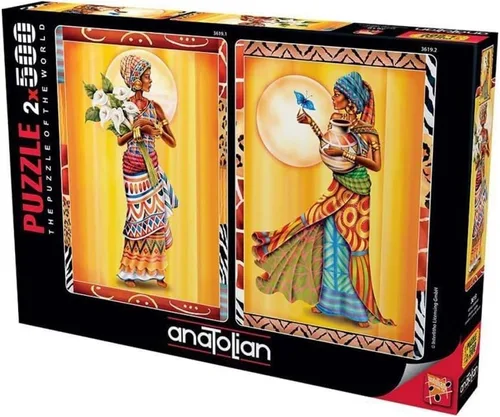 Miniatura 2 de Anatolian Puzzle - Damas africanas 2 x 500 piezas Jigsaw Puzzle # 3619