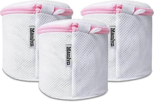 Mamlyn Bolsas de sujetador de malla para lavadora, bolsas de lavado de lencería para lavandería