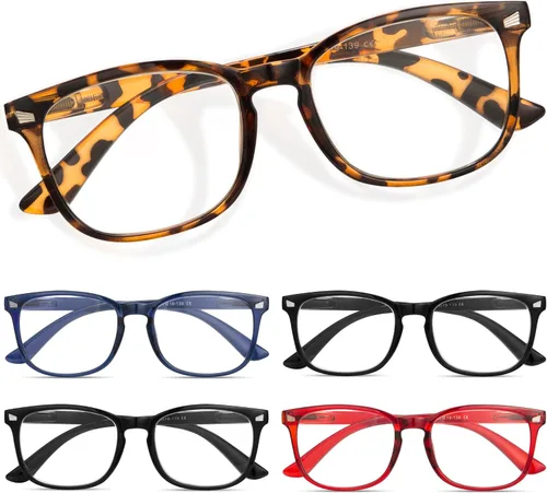 Miniatura 9 de CCVOO 2.5 Lentes de lectura para mujer, gafas de lectura, lentes de lectura de luz azul para mujer, gafas de lectura *Mezcla C1