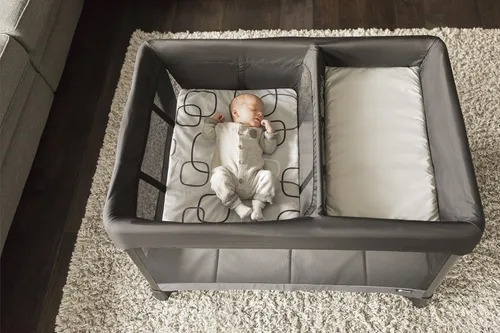 Miniatura 5 de 4moms Breeze - Sábanas para moisés y muebles de bebé, impermeables, lavables a máquina, suave, tela de felpa, plateada/blanco, 1 unidad