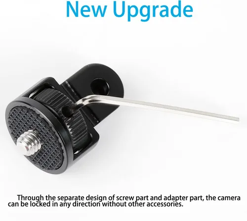 Miniatura 3 de PellKing Adaptador de 1/4 "con cabeza de tornillo de montaje de cámara, adaptador de conversión de trípode de aleación de aluminio CNC para Insta360