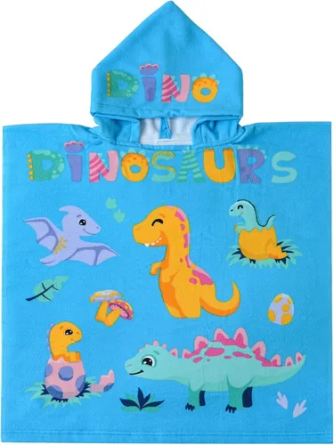 Miniatura 9 de NovForth Toalla de Playa para Niños y Niñas, Envoltorio de Toalla de Baño con Capucha de Cocodrilo, Toalla de Piscina para Niños Pequeños con Capucha