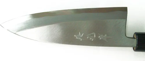 Miniatura 4 de Cuchillo Tosa, vaina, filo simple, acero azul, n.º 2, 5.3 pulgadas (5.315 in)