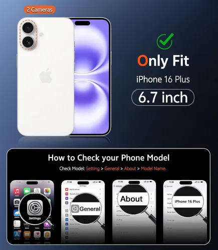 Miniatura 1433 de FNTCASE Funda para iPhone 13 Pro-Max: Fundas magnéticas transparentes compatibles con Magsafe Slim anti amarillamiento protección contra caídas