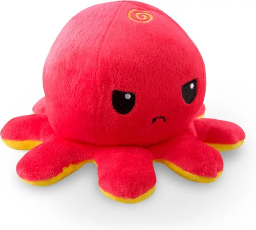 Miniatura 14 de TeeTurtle - El Peluche de Pulpo Reversible Original - Azul Claro + Azul Oscuro - Lindos Animales de Peluche Sensoriales Fidget Que Muestran Tu