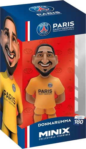 PSG Paris Saint-Germain Minix - Figura coleccionable de estrellas de fútbol – Figura de exhibición de fútbol oficial de 4.7 in para fanáticos y