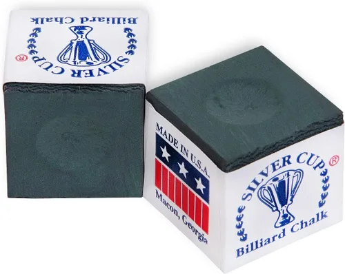 Miniatura 2 de Silver Cup caja de gis para tacos de pool/billar, 12 cubos., Pícea
