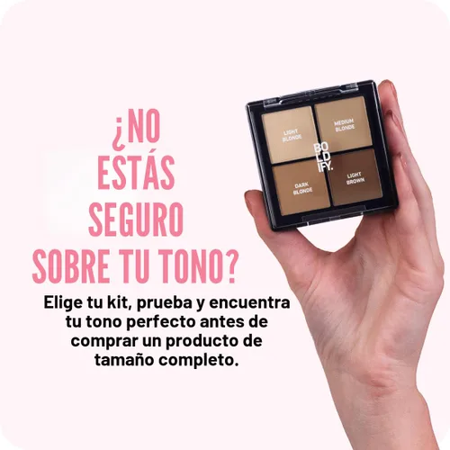 Miniatura 4 de BOLDIFY Kit de Muestra de Color en Polvo de Línea Capilar – Color de Cabello para Retoque de Raíces para Cobertura de Canas, Polvo para el Cabello