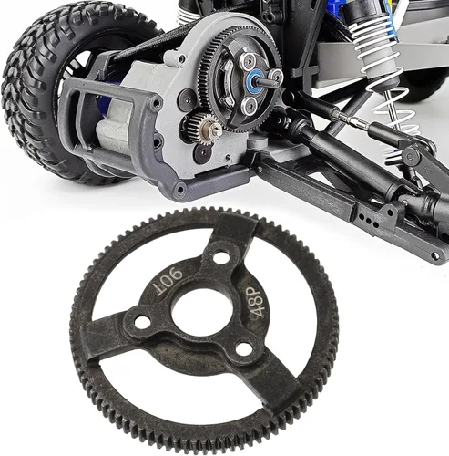 Miniatura 5 de Juego de engranajes de piñón y estímulo de acero para coche RC, 48P 90T engranaje espolón con engranaje de piñón 19T 20T 21T para Slash 2WD 1/10 RC