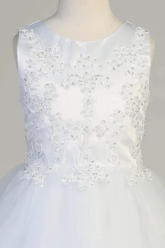 Miniatura 3 de Vestidos de Primera Comunión para Niñas 7-16 Vestido de Santa Comunión Blanco Vestidos de Primera Comunión para Niñas