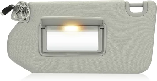 Miniatura 7 de Reemplazo de visera solar beige del lado izquierdo del conductor compatible con Nissan Pathfinder 2013-2018, Infiniti QX60 2014-2017, Infiniti JX35