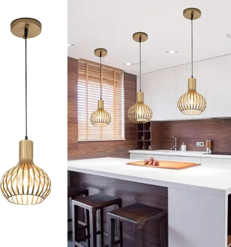 Luces colgantes doradas para isla de cocina, lámparas colgantes modernas, paquete de 3, iluminación ajustable de latón para isla de cocina para