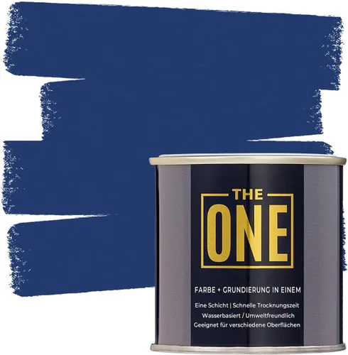 Miniatura 38 de THE ONE Pintura e imprimación todo en uno, negro mate, 8.5 onzas líquidas/250ml, fórmula de 1 capa, decoración fácil de interiores y exteriores