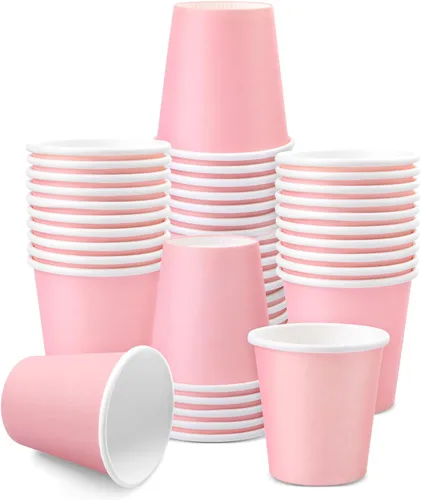 Miniatura 10 de Paquete de 100 vasos de baño de 3 onzas, vasos de papel desechables, vasos de papel para enjuague bucal, vasos de papel pequeños para baño, enjuague