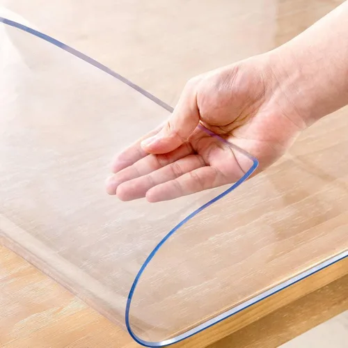 Miniatura 7 de Protector de mesa transparente de 12 x 24 pulgadas, tapete de escritorio transparente de 2 mm de grosor, cubierta de mesa de plástico, protector