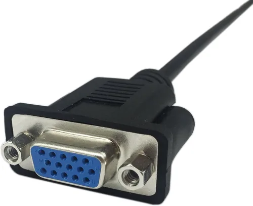 Miniatura 4 de CERRXIAN 1 pie VGA SVGA 15 Pin HD15 hembra a hembra cambiador de género adaptador de extensión Video Monitor Cable para PC portátil TV Porjector (ff)