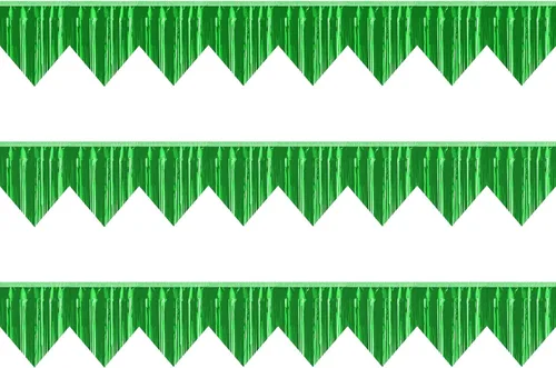 Miniatura 12 de Pancarta 3P con flecos metálicos para colgar en la pared, telón de fondo para desfiles, flotadores, guirnaldas, bodas, fiestas, graduación, clase