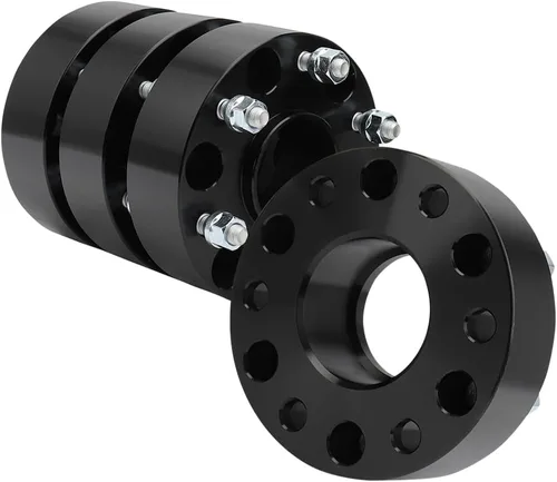 Miniatura 13 de IRONTEK Espaciadores de rueda de 4 x 4 pulgadas, espaciadores forjados de 1 pulgada con orificio de cubo de 2.598 in, pernos de 1/2 pulgadas x 20