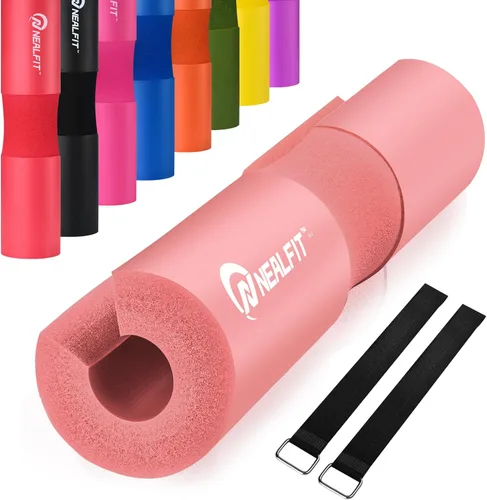 Miniatura 19 de NEALFIT Almohadilla para Barra de Pesos para Sentadillas—Almohadilla para Barra de Pesos—Ideal para Levantamiento de Pesas, Estocadas y Empujes