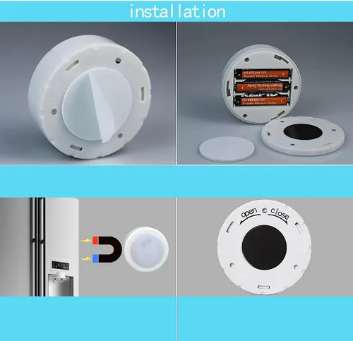 Miniatura 2 de WRalwaysLX Paquete de 10 luces LED de empuje para gabinete, funciona con pilas AAA de 3 x 1.5 V (no incluidas) para iluminación de cocina, debajo