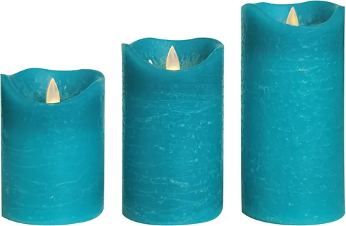 Miniatura 13 de CANDLE CHOICE Velas sin llama a pilas con temporizador, cera real, pilares LED eléctricos parpadeantes realistas, ciclo diario integrado automático