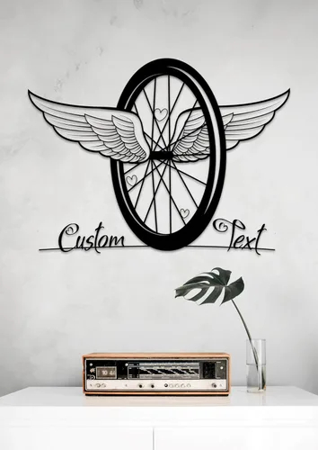 Arte y decoración de pared de bicicleta de metal personalizada, regalo de metal personalizado para bicicleta, regalo para amantes del ciclismo,