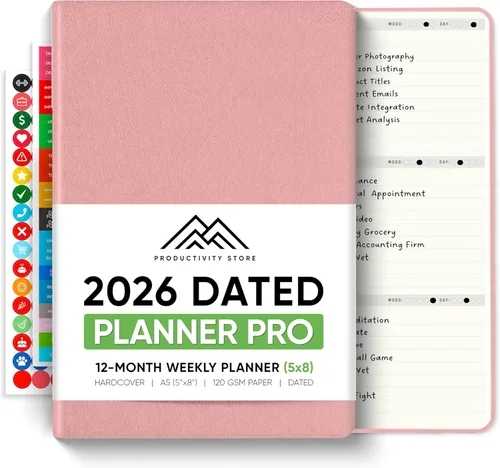 Miniatura 14 de Sin fecha, Agenda 2026, 8.5" x 11" - La Agenda de Productividad #1 para Lograr Tus Objetivos 2026 - Agenda 2026-2027 por PRODUCTIVITY STORE