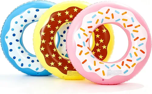 Luau - Flotadores de piscina hawaianos - Tubos inflables para adultos, tubo inflable para piscina, anillo de natación para decoración de fiesta de