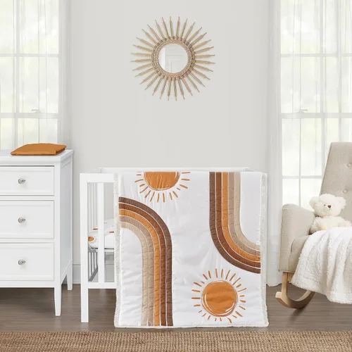 Miniatura 9 de Sweet Jojo Designs Juego de ropa de cama unisex de animales de la selva para bebé, bebé, cuarto de bebé, manta para recién nacido, manta portátil