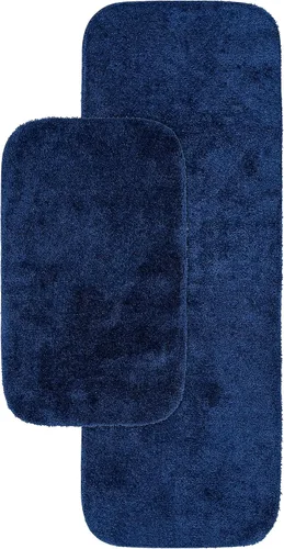 Miniatura 87 de Garland Rug 2 alfombras de baño tradicionales de nailon lavables color morado (17 x 24 pulgadas, 21 x 34 pulgadas), suaves, absorbentes y elegantes