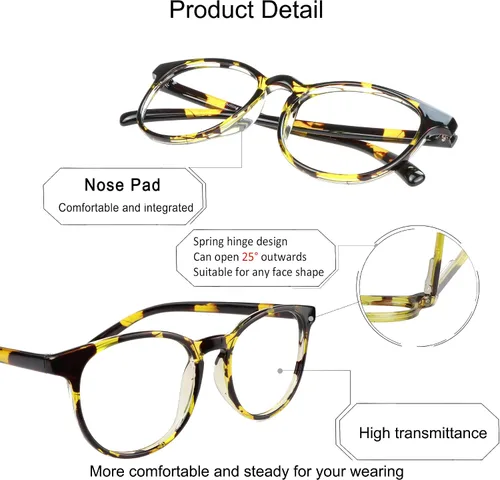 Miniatura 2 de YEIN Lentes de bloqueo de luz azul, lentes de sol grises fotocromáticos, antifatiga ocular, lentes de lectura, lentes para mujeres/hombres, 01-1401
