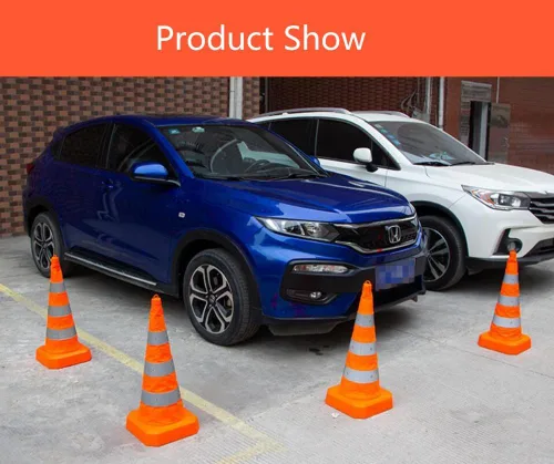Miniatura 9 de Conos de tráfico plegables, conos de seguridad para estacionamiento en carretera, conos de construcción, conos de construcción, tiras reflectantes