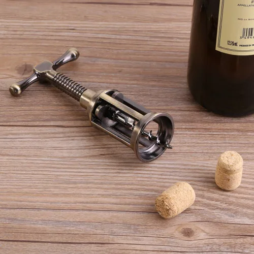 Miniatura 6 de Abridor de vino, sacacorchos de aleación de zinc con abrebotellas multifuncional, tornillo de corcho multifuncional manual para camarero