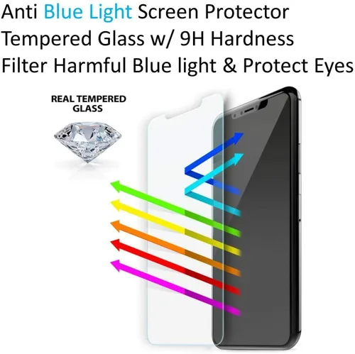 Miniatura 3 de Protector de pantalla de vidrio templado para iPhone 13 Mini, anti luz azul [protección ocular] ZenHoo