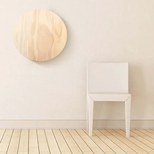 Miniatura 6 de SINJEUN Paquete de 6 placas redondas de madera de 10 pulgadas, placas redondas de madera de 3/4 pulgadas de grosor con agujero para colgar, pintar