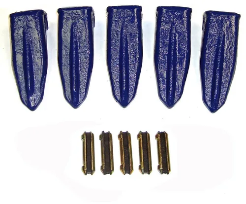 H&L Tooth Company 230ST USA Forged Star o 230CST Cast Star Retroexcavadora dientes más 23FP Flexpins (paquete de 5) para Deere, Caso, JBC y más. +