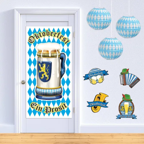 Miniatura 4 de Beistle Cubierta de puerta Oktoberfest, 30 por 5 pies
