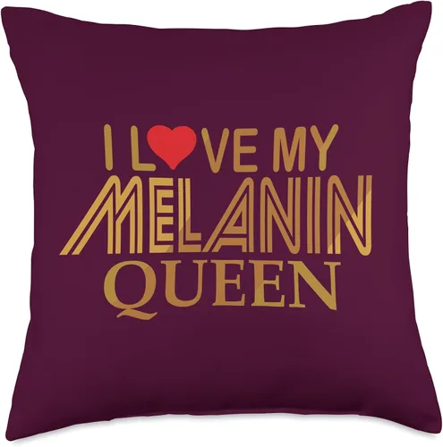Miniatura 4 de Melanin womens Melanin apparel Melanin outfits for women Throw Pillow