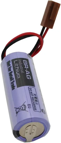 Miniatura 4 de RUNAAJA BR-AG - Batería de litio no recargable de 3 V, 1800 mAh, repuesto para batería BR-AG con enchufe marrón